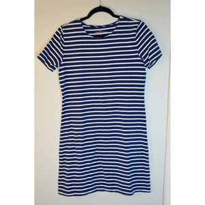 Vineyard Vines blue and white stripe T-shirt dress size XS